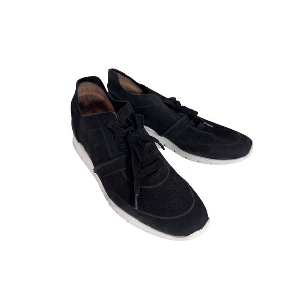 "GENTLE SOULS" Kenneth Cole Black Raina Lite Jogger Leather Sneaker SZ 7.5 Gym - Picture 2 of 10